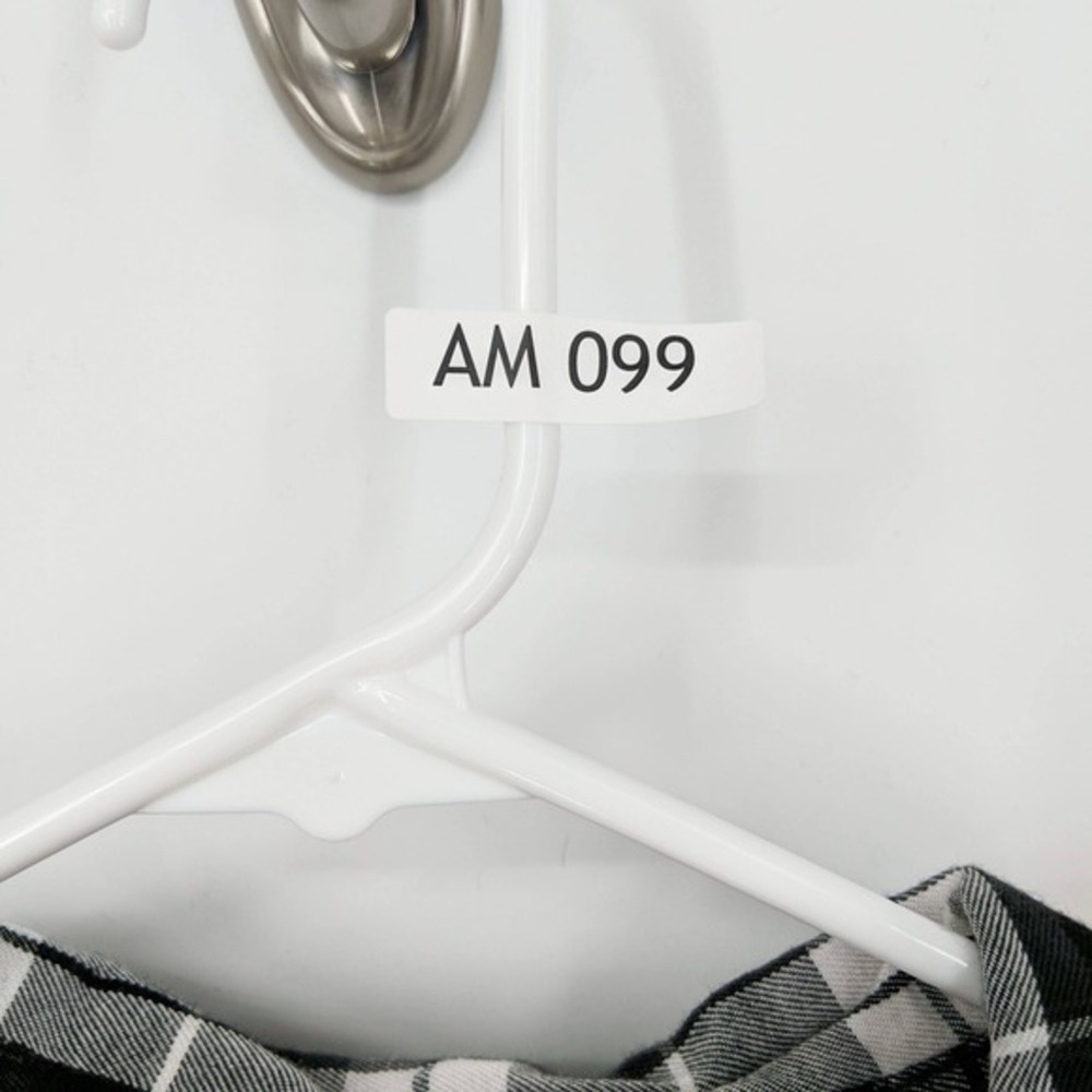Lane Bryant Plaid Button Front Long Sleeve Shirt Black White Women's Size 18/20 - Picture 5 of 5